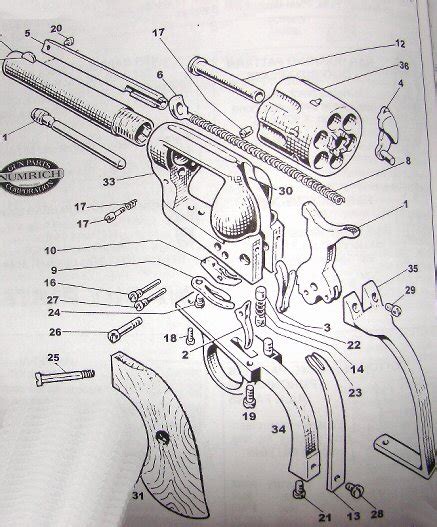 NOTE All items are used unless otherwise indicated. . Hawes revolver gun parts